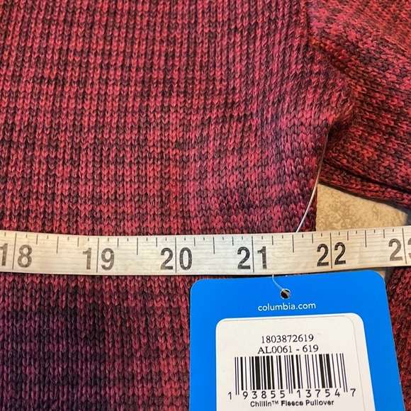 Columbia Medium turtle neck,pullover chillin fleece long sleeves for women - Picture 3 of 5